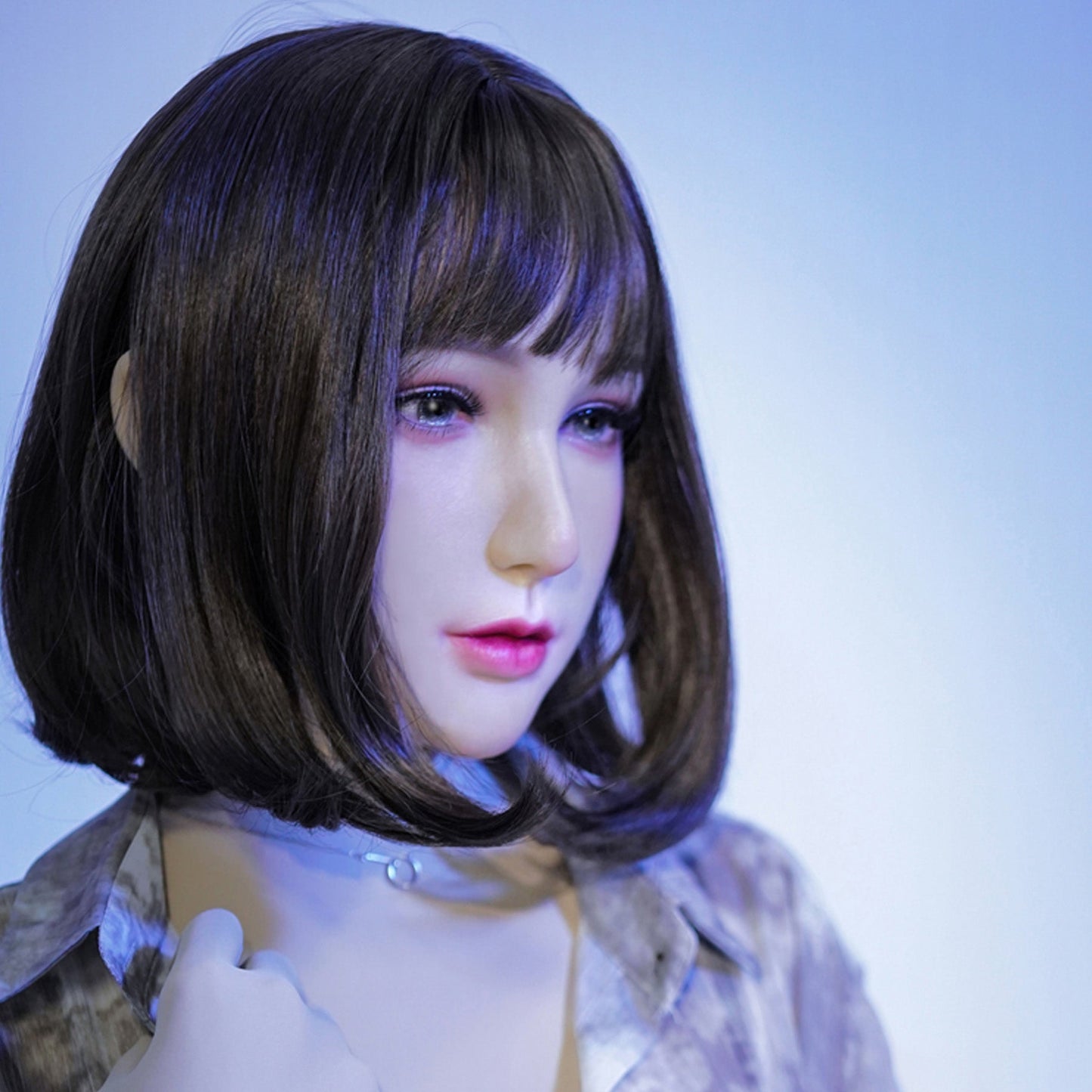 Chin Silicone Realistic Face Sweetheart Makeup Female Mask