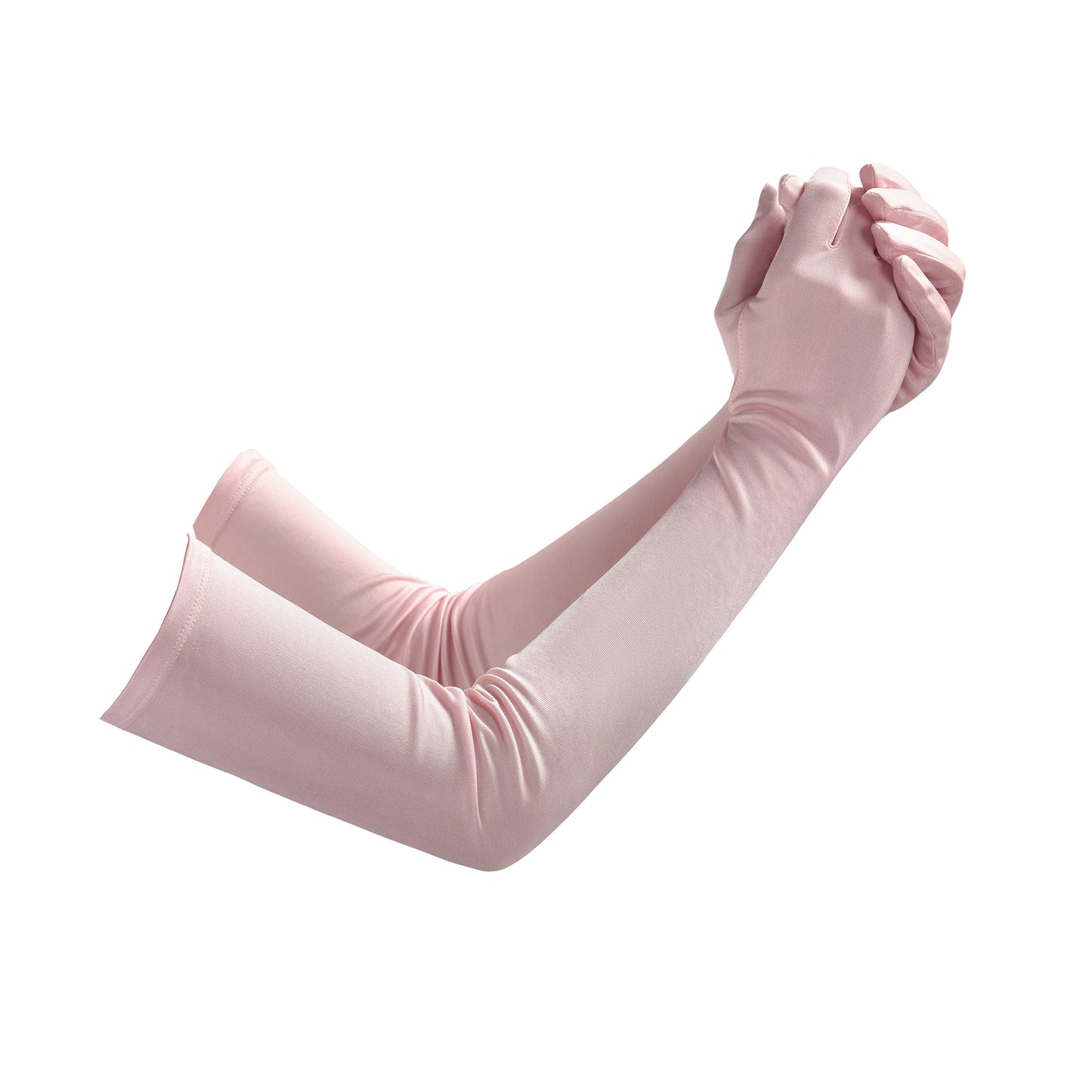 Mulberry Silk Solid Color Elbow Gloves