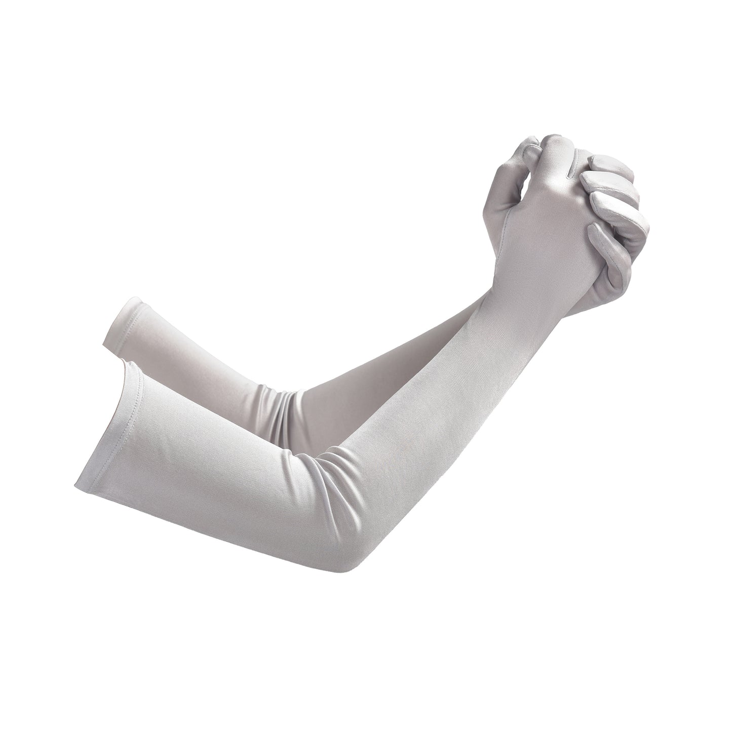Mulberry Silk Solid Color Elbow Gloves
