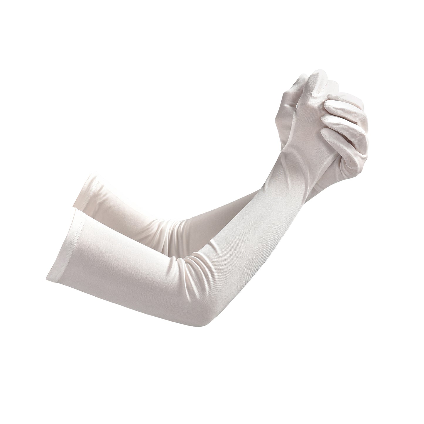 Mulberry Silk Solid Color Elbow Gloves