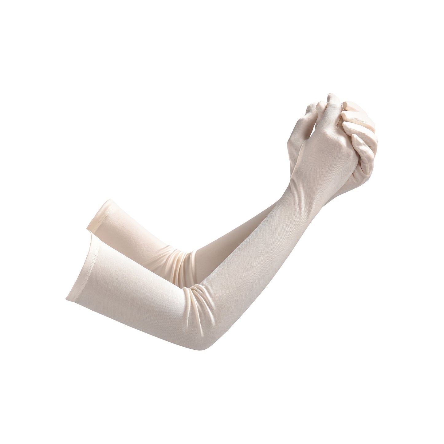 Mulberry Silk Solid Color Elbow Gloves