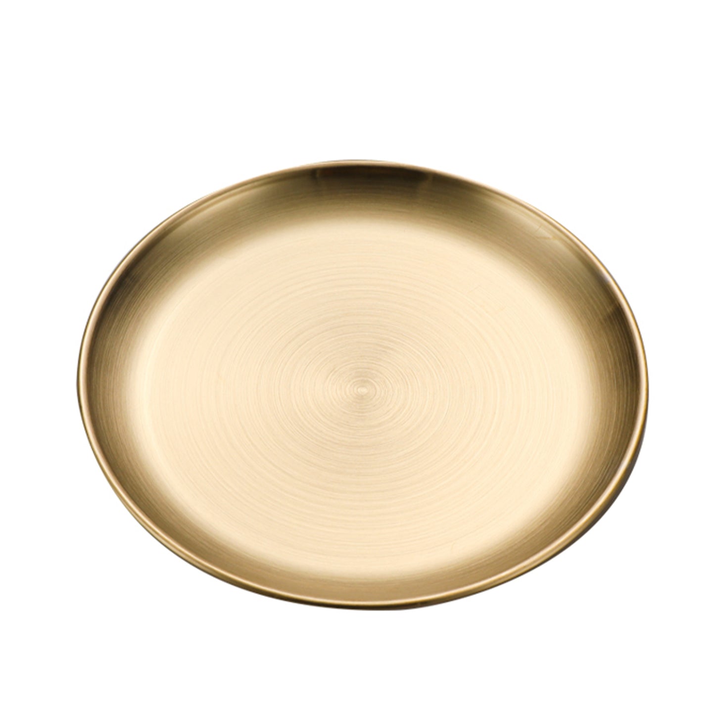Stainless Steel Brushed Round Dinner Plate