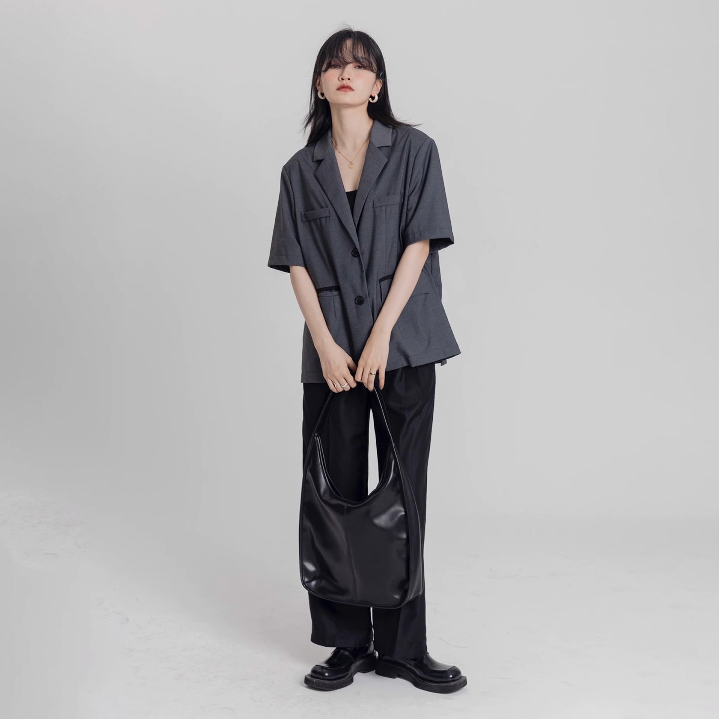 Black Swan Minimalist Wide Shoulder Strap Tote Bag