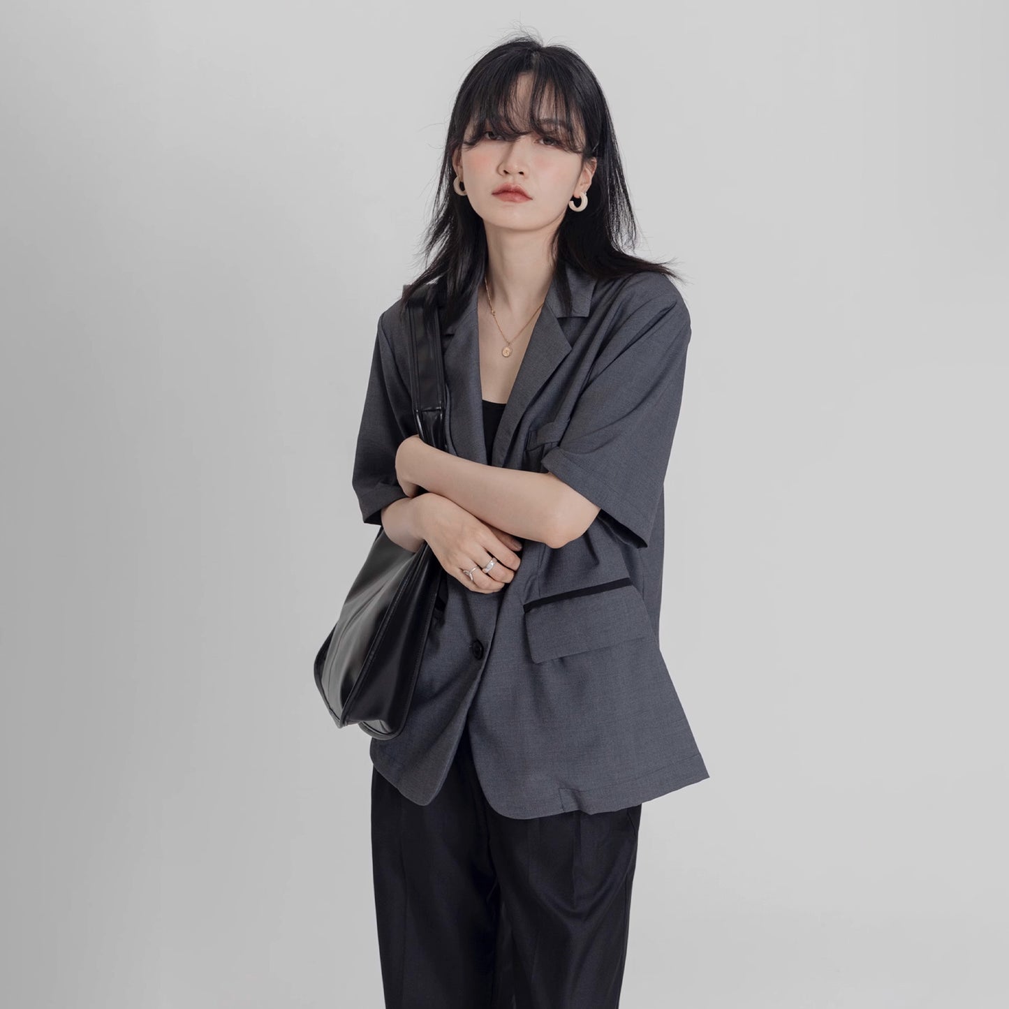 Black Swan Minimalist Wide Shoulder Strap Tote Bag