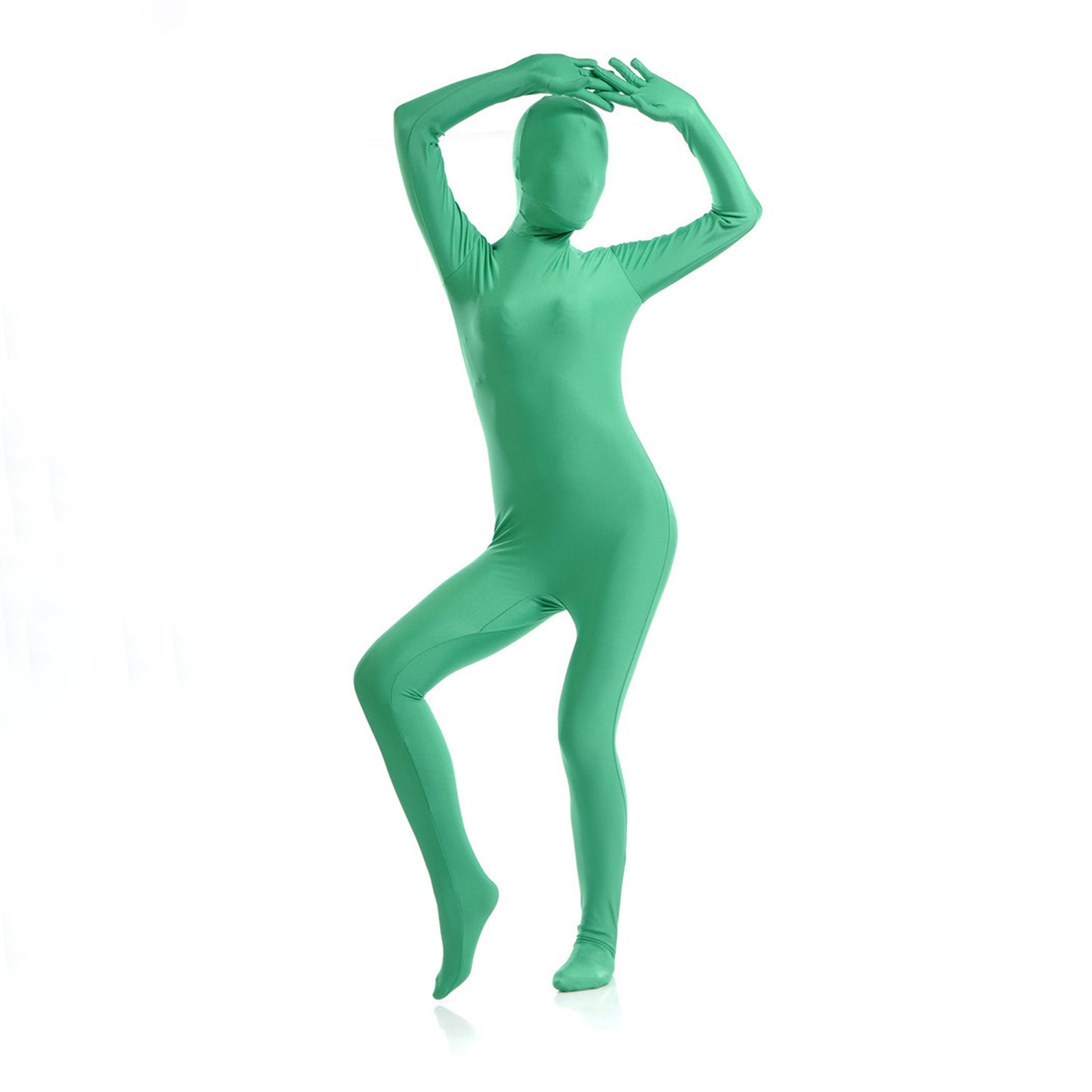 Solid Color Full Cover Lycra Spandex Zentai Bodysuit (Pack of 2)
