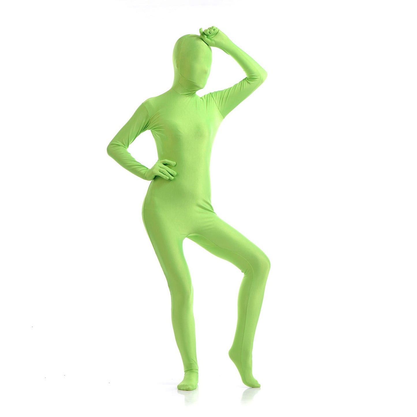 Solid Color Full Cover Lycra Spandex Zentai Bodysuit (Pack of 2)
