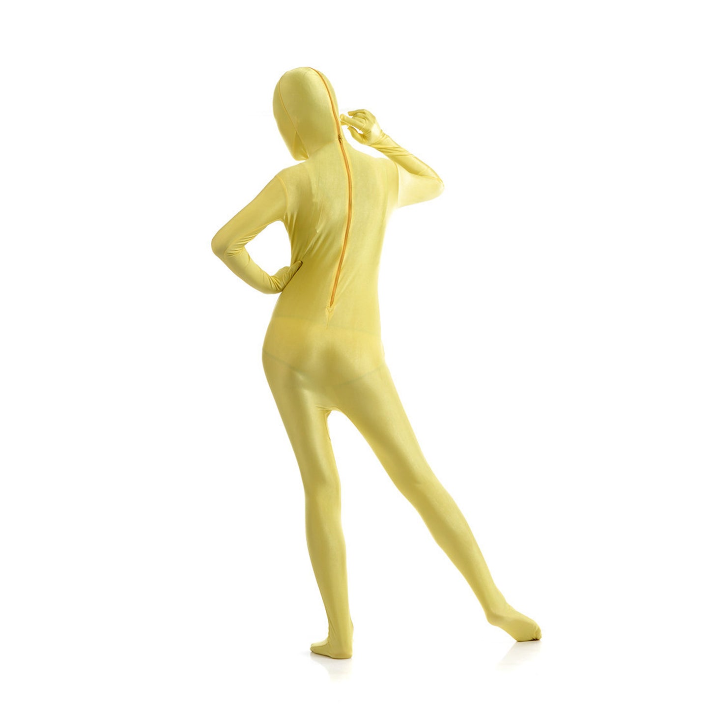 Solid Color Full Cover Lycra Spandex Zentai Bodysuit (Pack of 2)