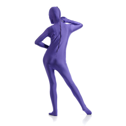 Solid Color Full Cover Lycra Spandex Zentai Bodysuit (Pack of 2)