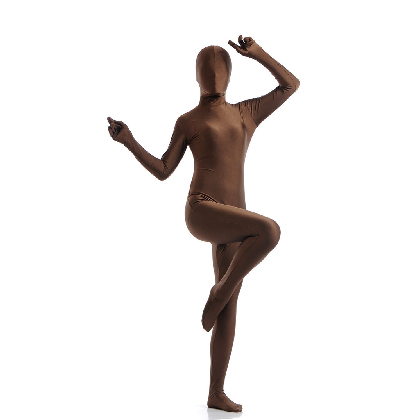 Solid Color Full Cover Lycra Spandex Zentai Bodysuit (Pack of 2)