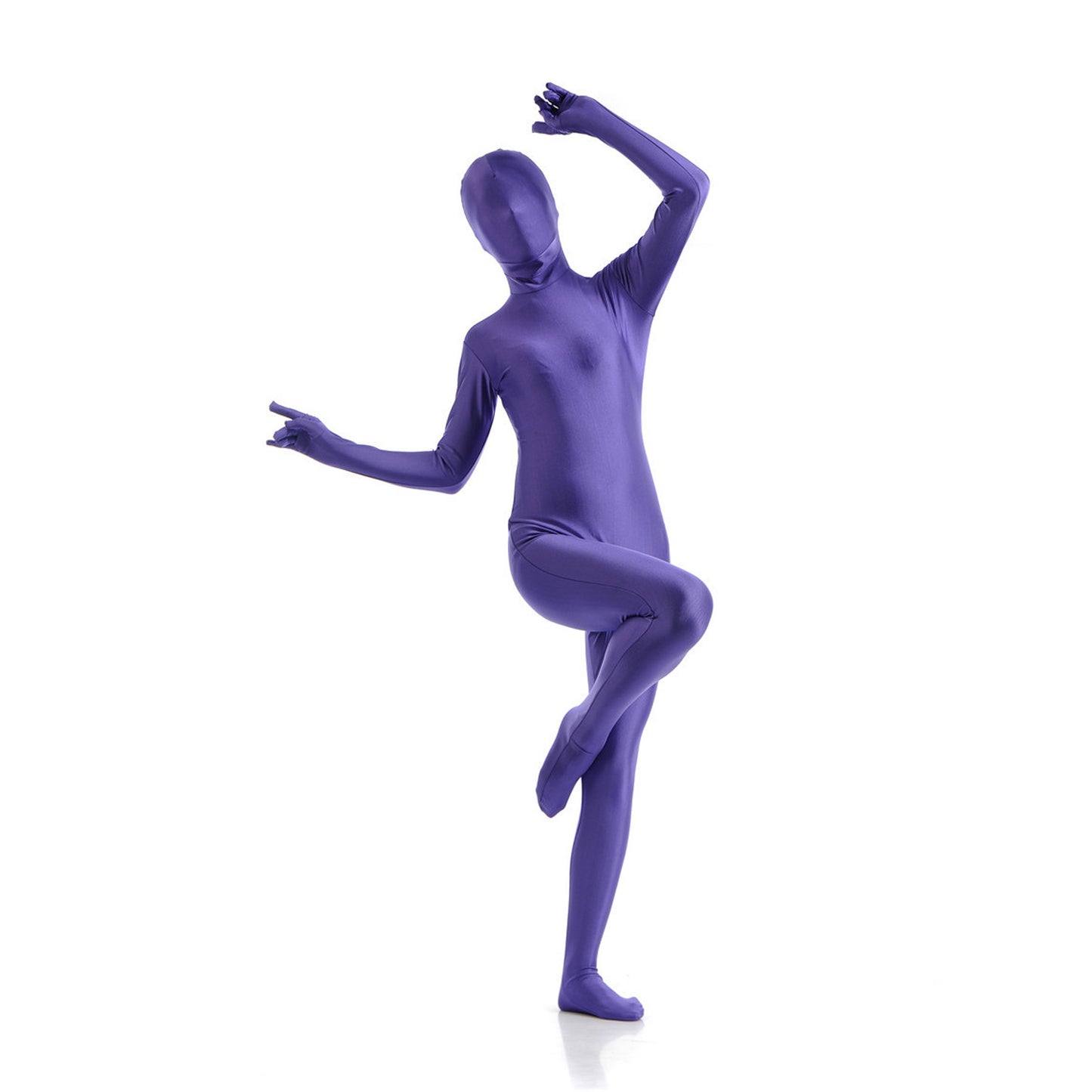 Solid Color Full Cover Lycra Spandex Zentai Bodysuit (Pack of 2)