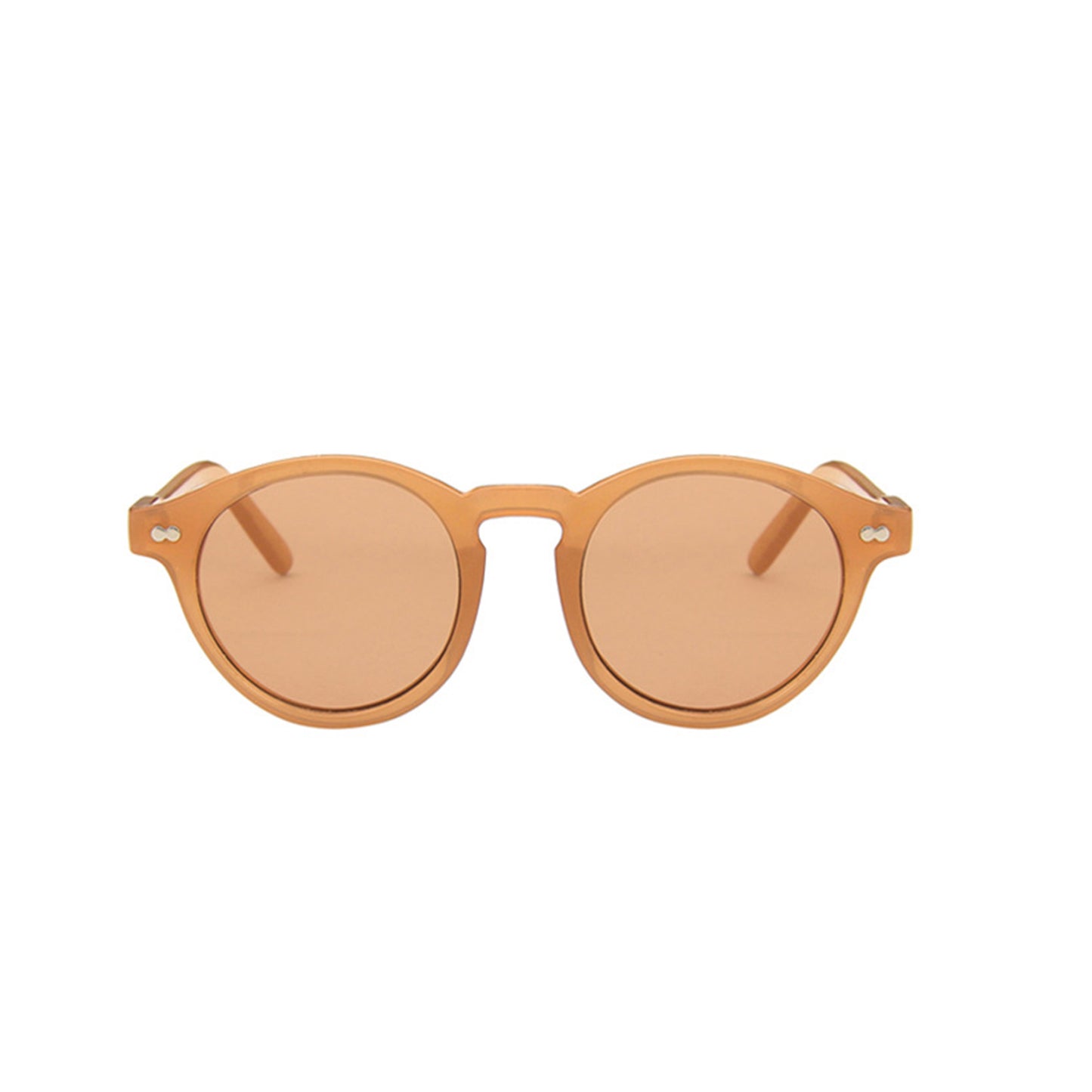 Round Full Thick Frame Sunglasses