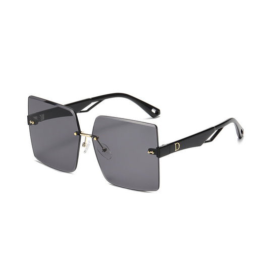 Rimless Square Lens Polarized Sunglasses