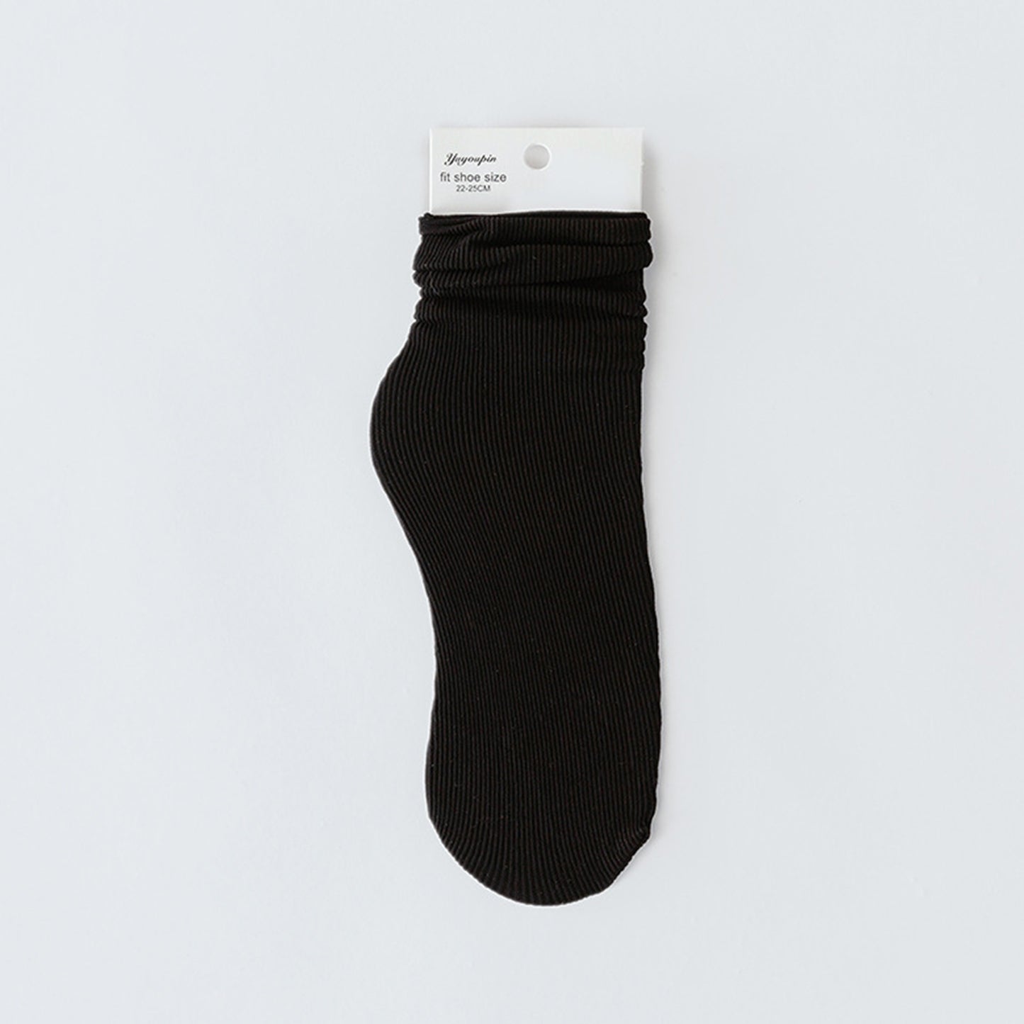 Solid Color Loose Crew Socks