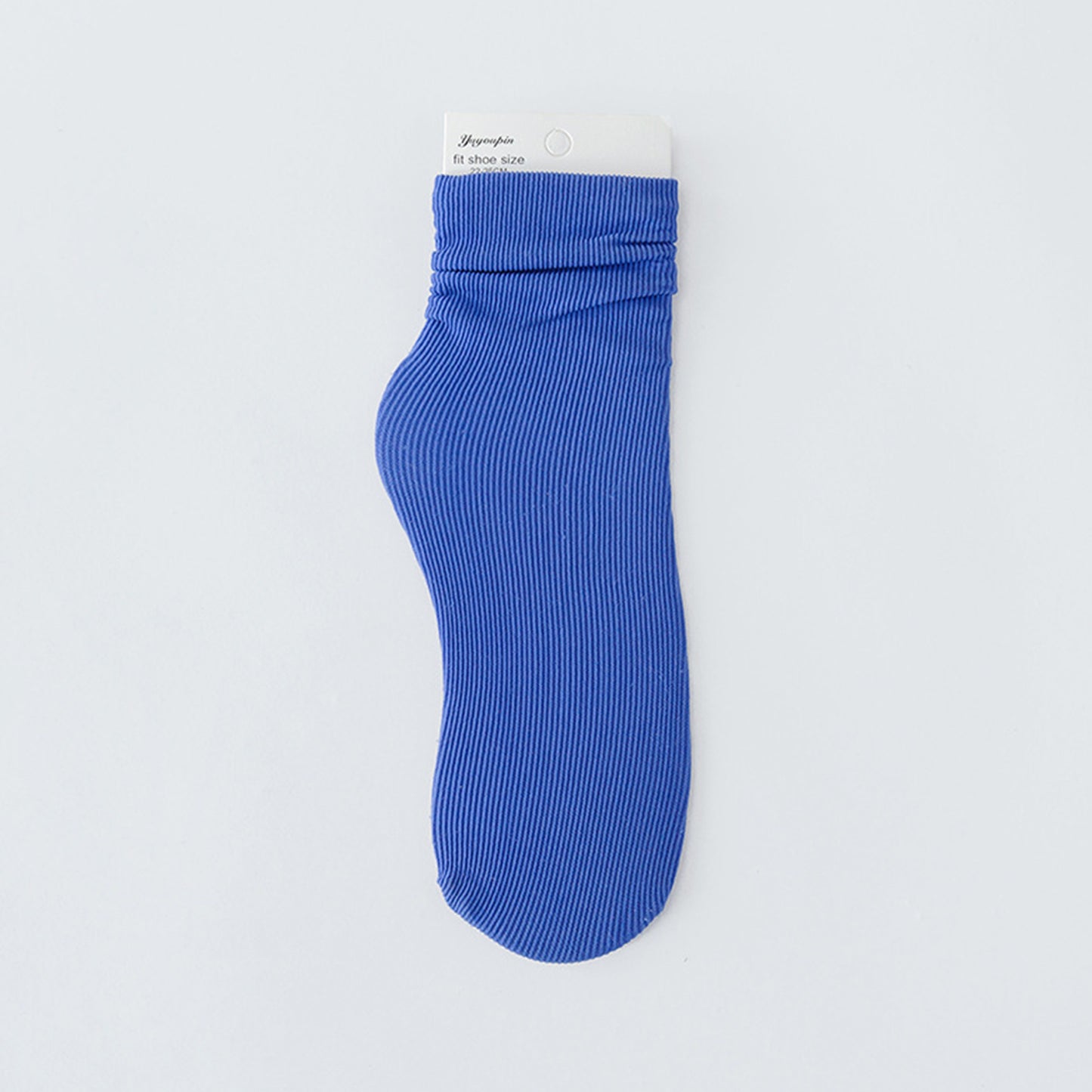 Solid Color Loose Crew Socks