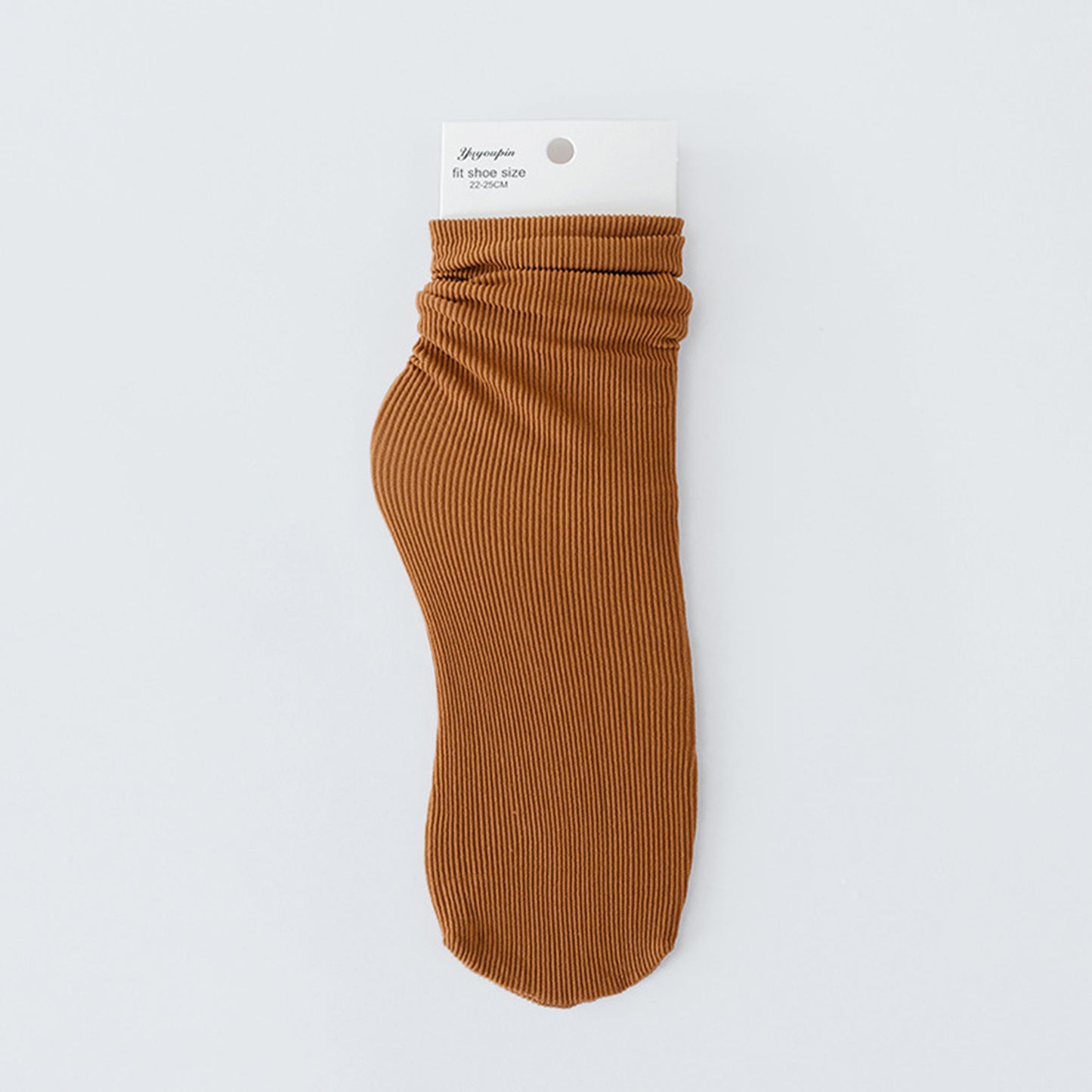 Solid Color Loose Crew Socks