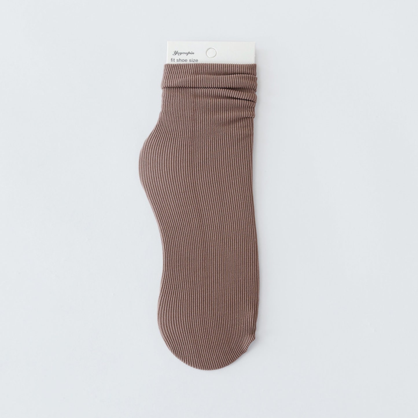 Solid Color Loose Crew Socks