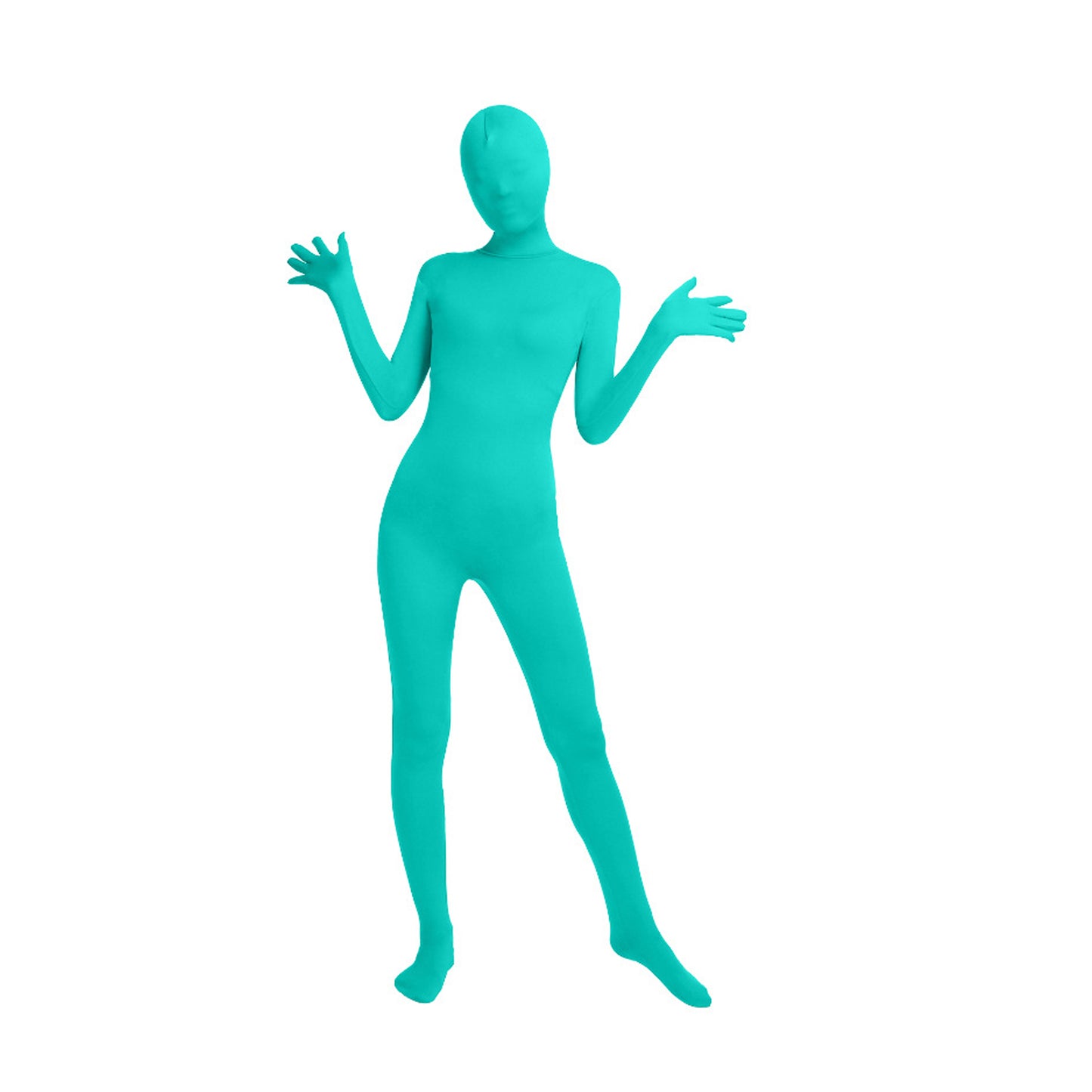Solid Color Full Cover Lycra Spandex Zentai Bodysuit (Pack of 2)