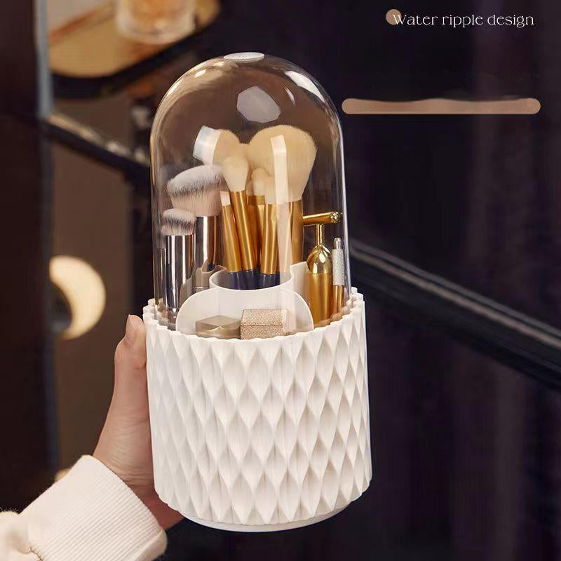 Rotating Large Capacity Transparent Makeup Storage Bucket