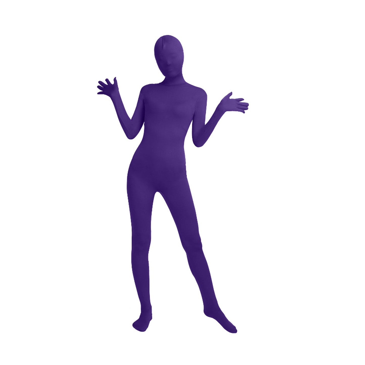 Solid Color Full Cover Lycra Spandex Zentai Bodysuit (Pack of 2)
