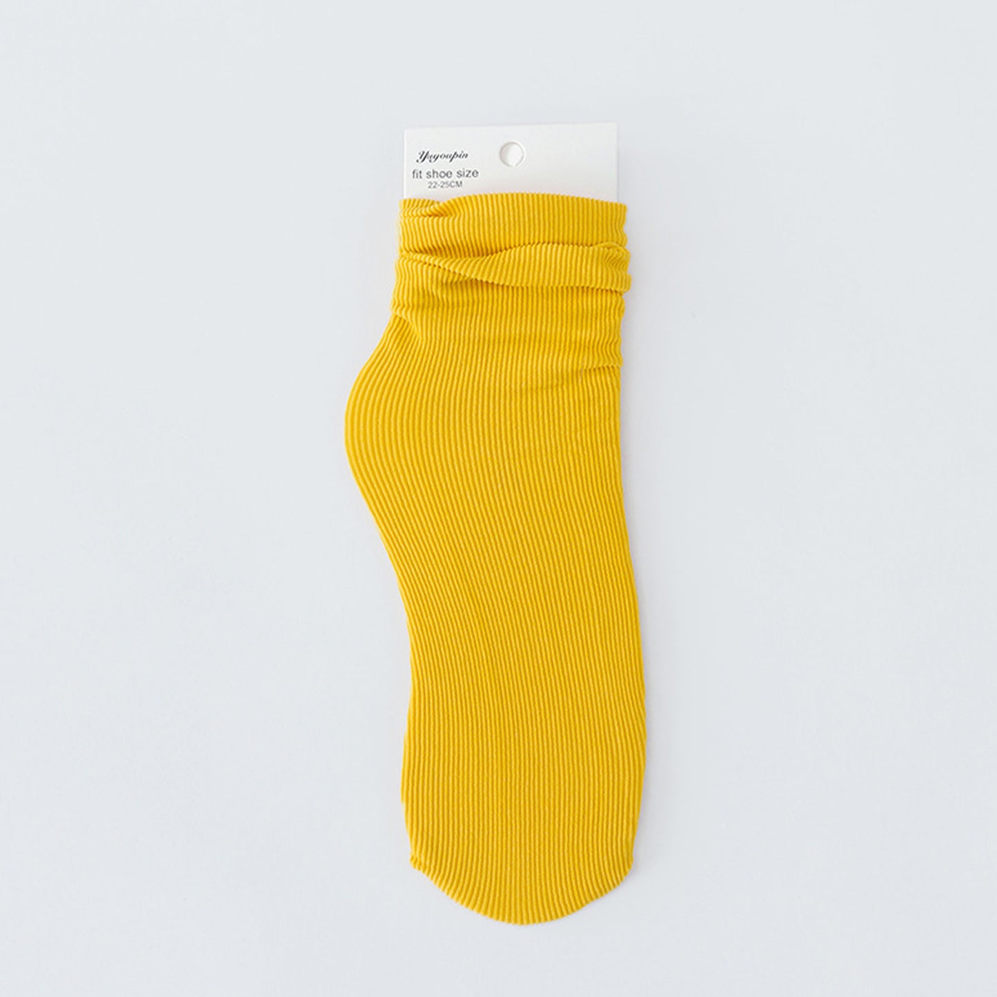 Solid Color Loose Crew Socks