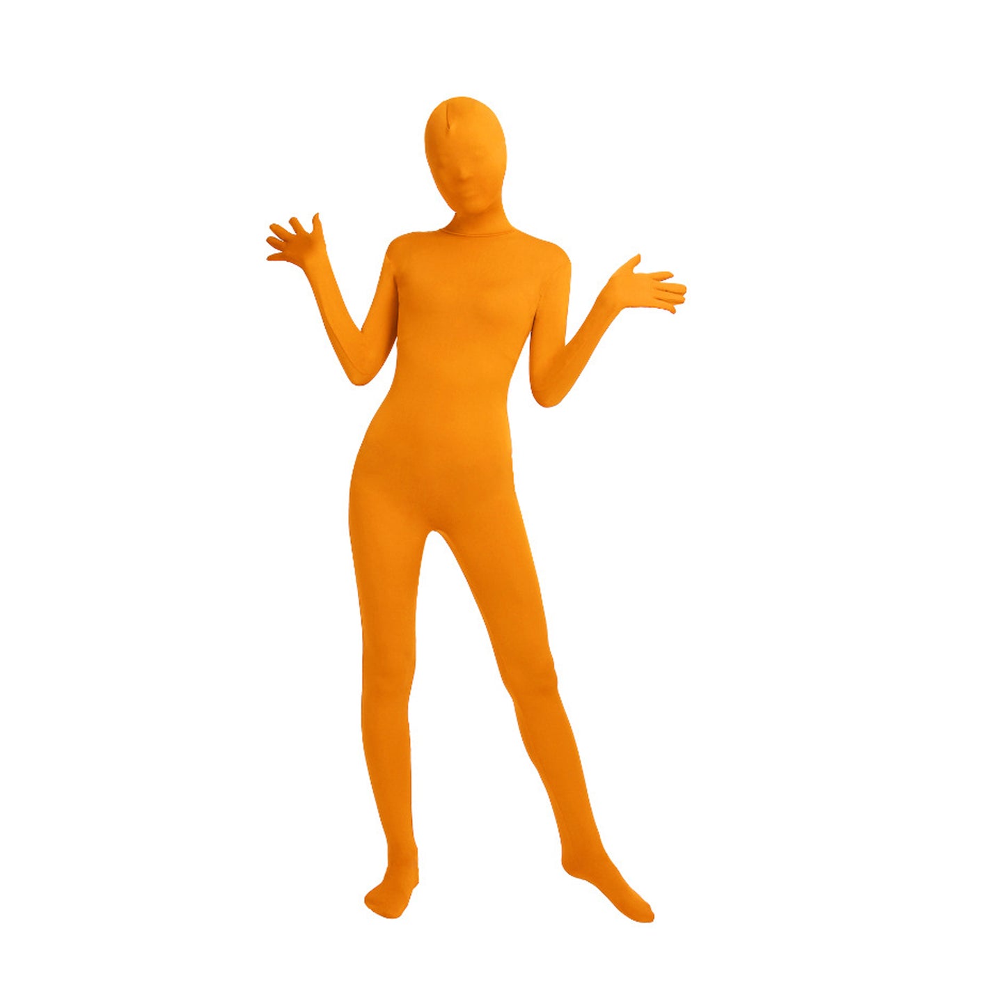 Solid Color Full Cover Lycra Spandex Zentai Bodysuit (Pack of 2)