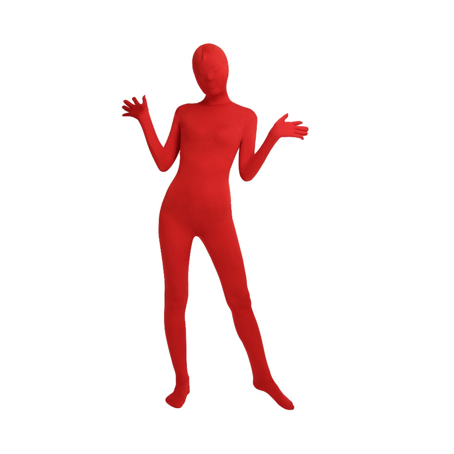 Solid Color Full Cover Lycra Spandex Zentai Bodysuit (Pack of 2)
