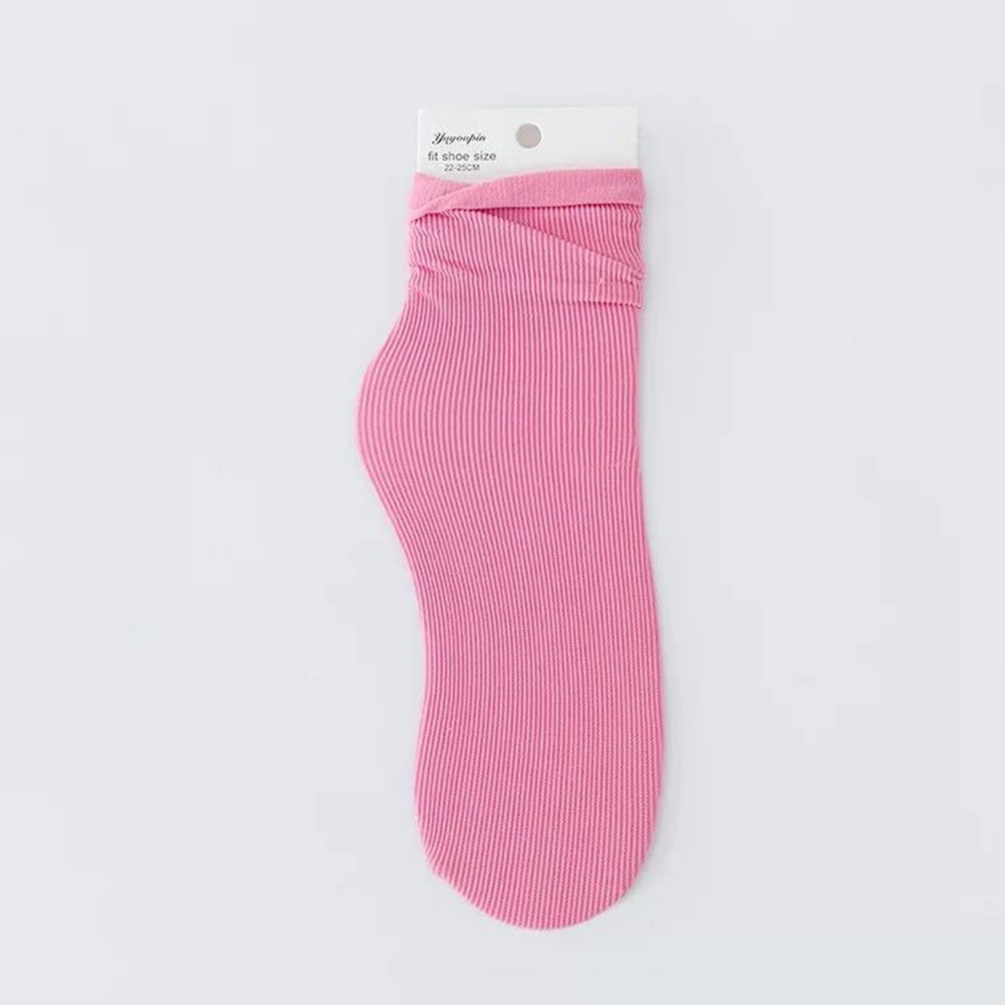 Solid Color Loose Crew Socks