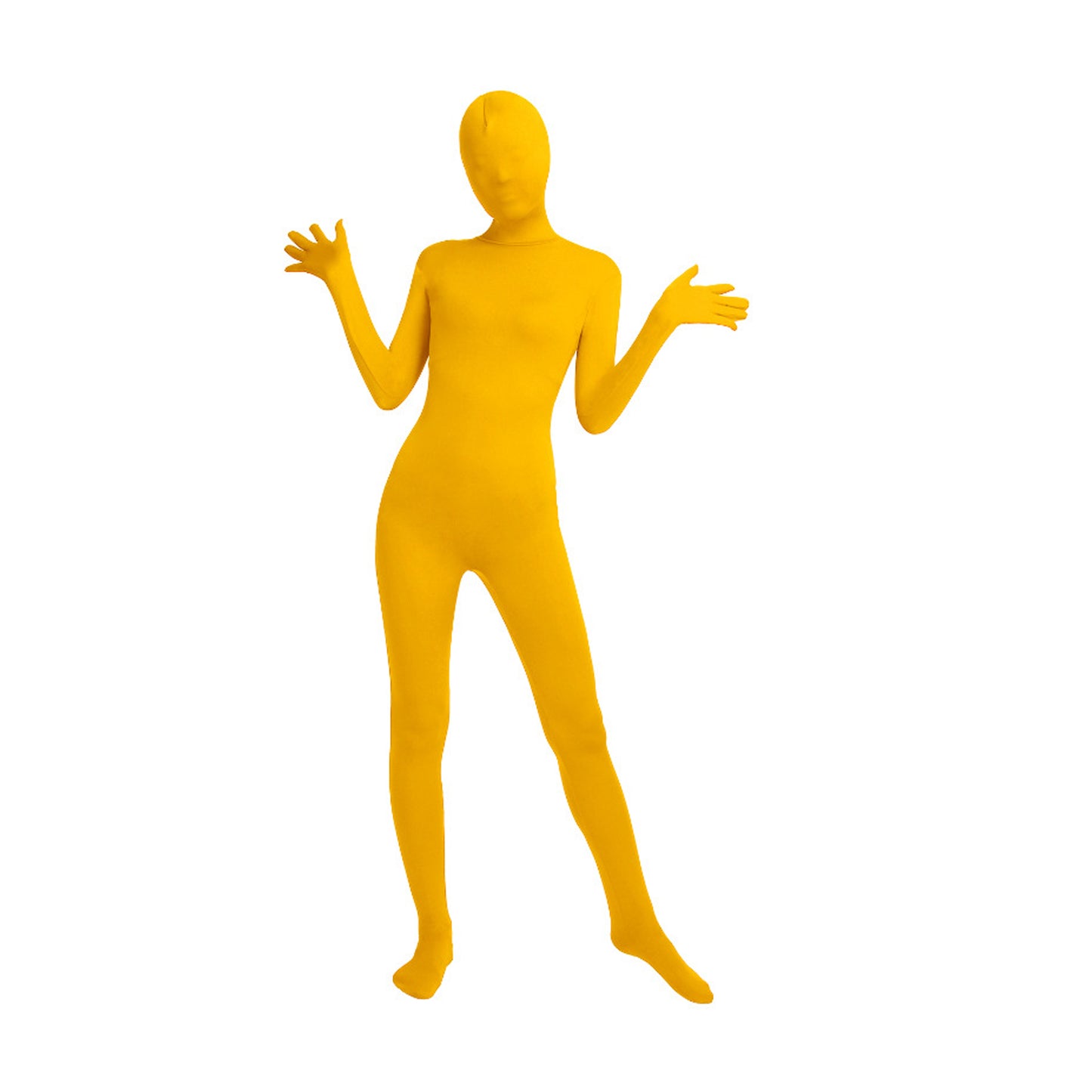 Solid Color Full Cover Lycra Spandex Zentai Bodysuit (Pack of 2)