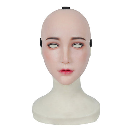 Chin Silicone Realistic Face Sweetheart Makeup Female Mask