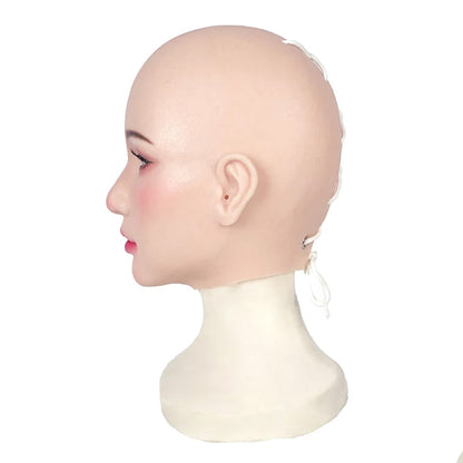 Chin Silicone Realistic Face Sweetheart Makeup Female Mask