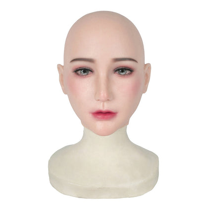 Chin Silicone Realistic Face Sweetheart Makeup Female Mask
