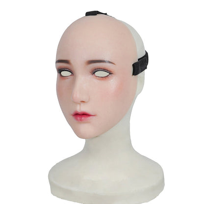 Chin Silicone Realistic Face Sweetheart Makeup Female Mask