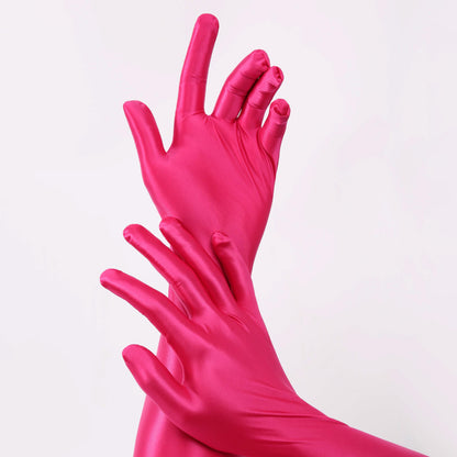 Alecto Series Ultra Thin Glossy Sunscreen Over Elbow Gloves