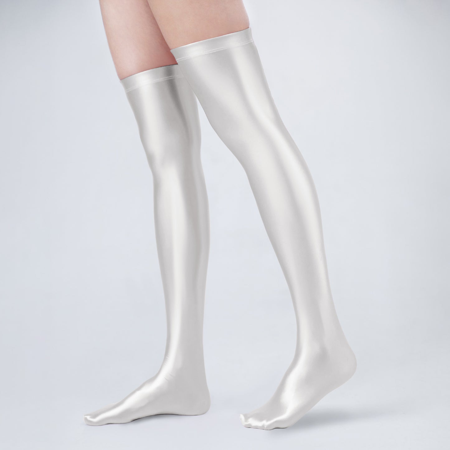 Eris Series Glossy Thigh High Socks