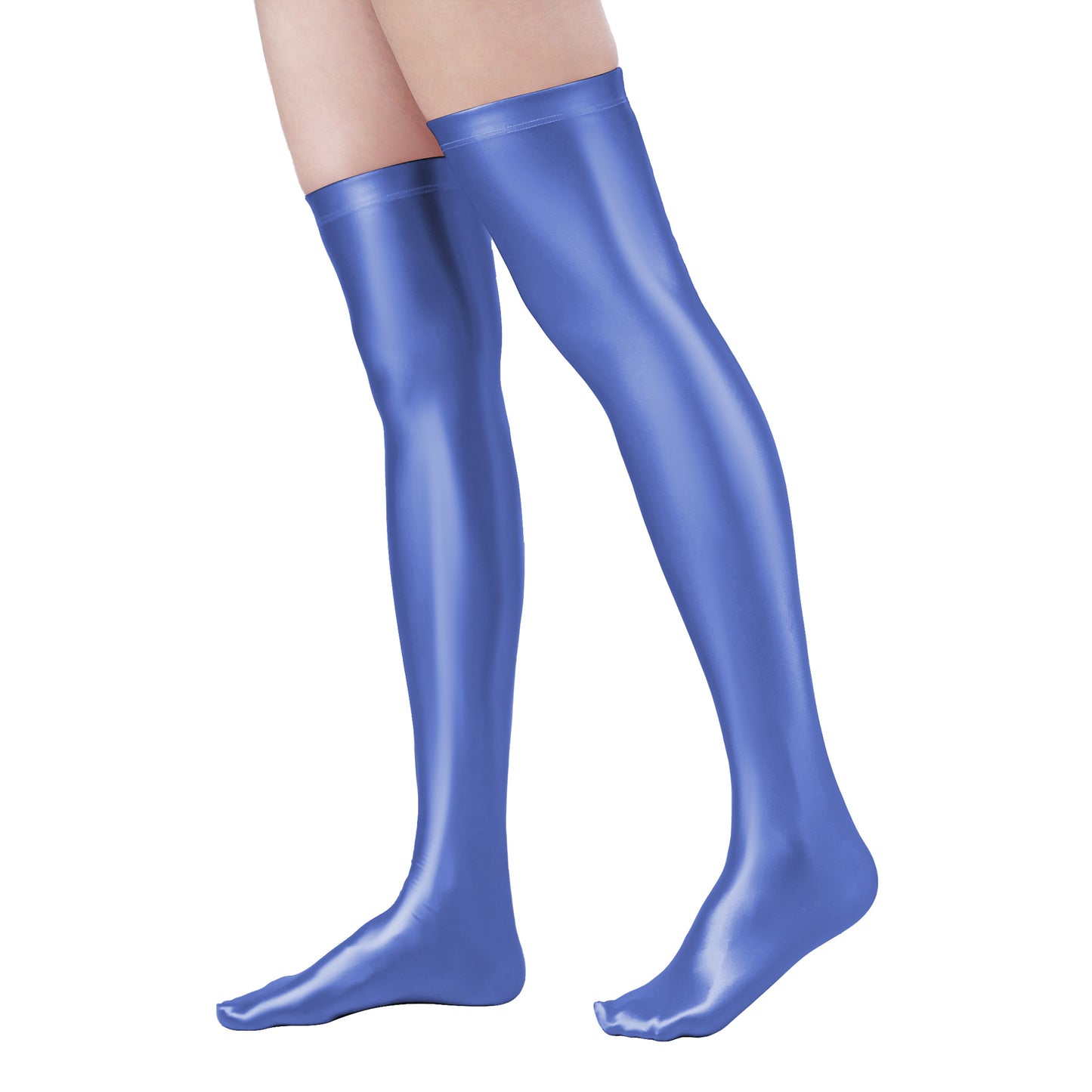 Eris Series Glossy Thigh High Socks