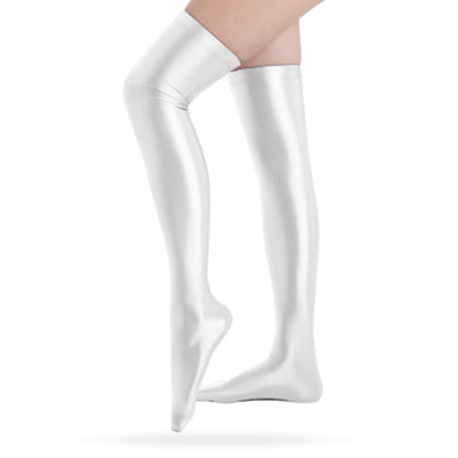 Eris Series Glossy Thigh High Socks