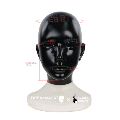 Mannequin Silicone Rubber Doll Female Mask Dark Version