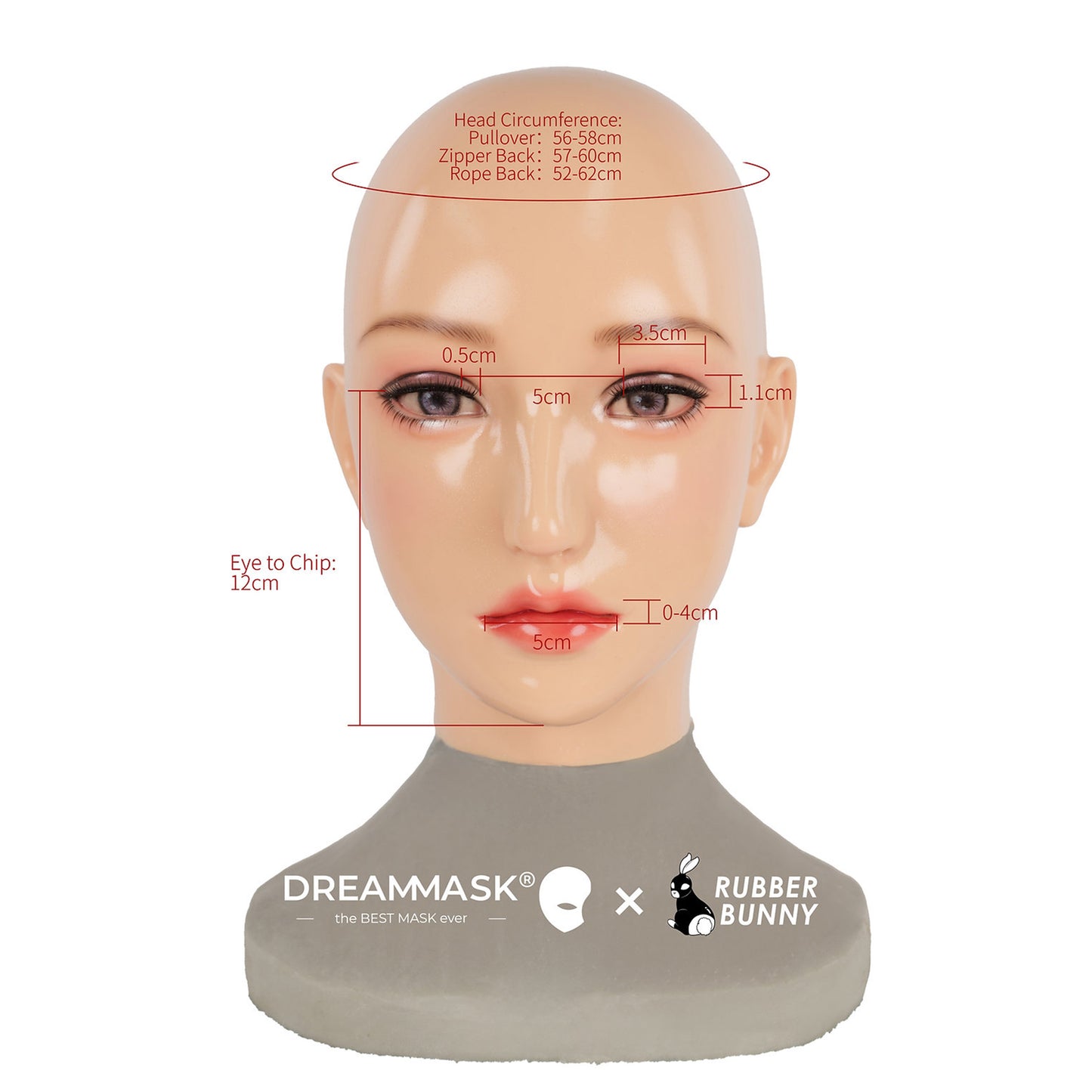 Mannequin Silicone Rubber Doll Female Mask Standard Version