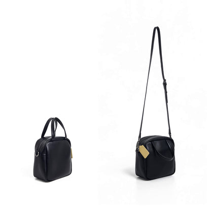 Black Sugar Cream Crossbody Rounded Corner Square Bag