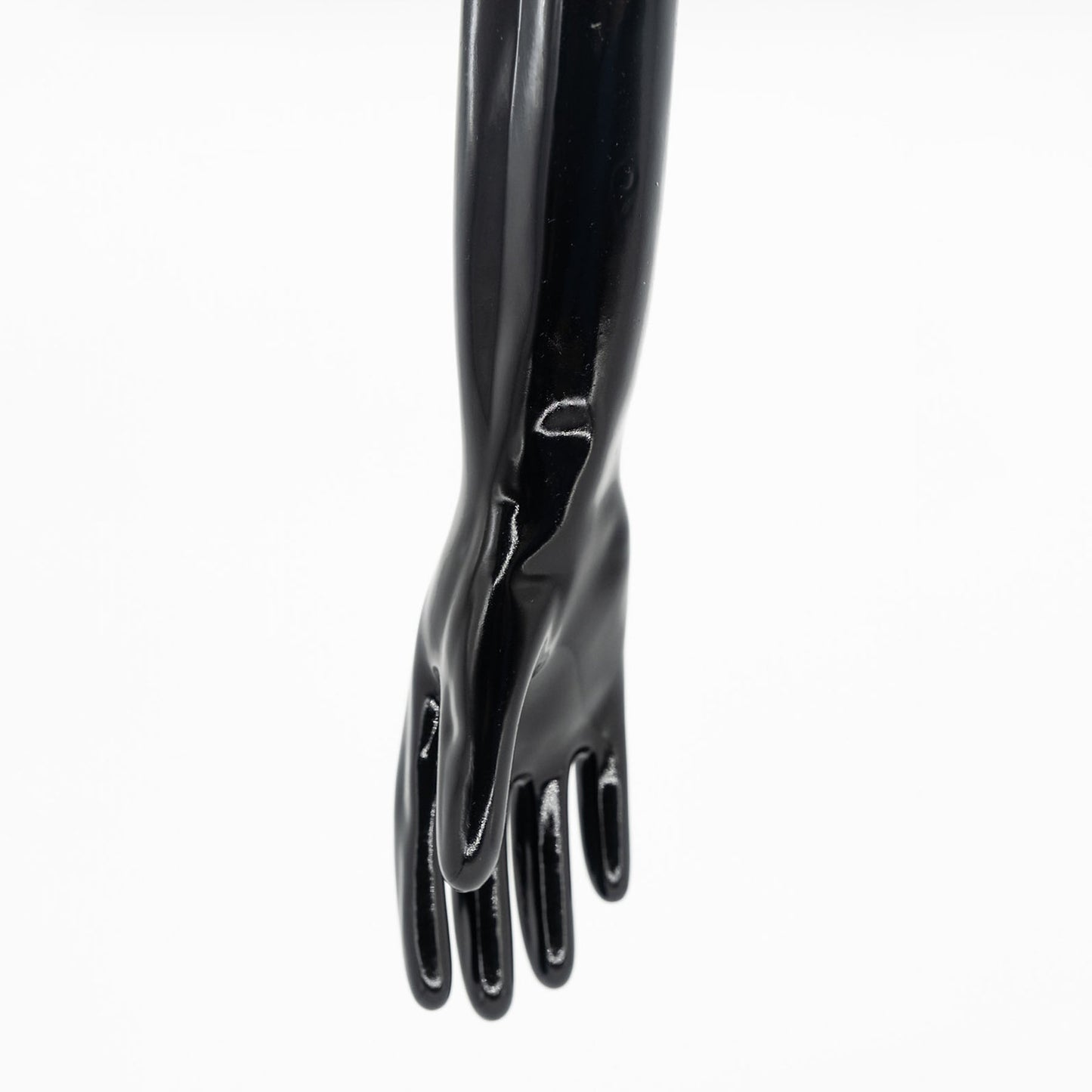 Black Solid Color Seamless Latex Gloves