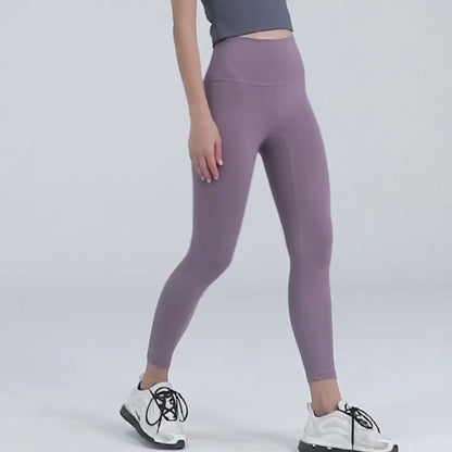 Pink Series High Rise Compression Yoga Sport Legging Pant