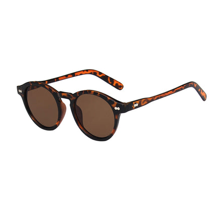 Round Full Thick Frame Sunglasses