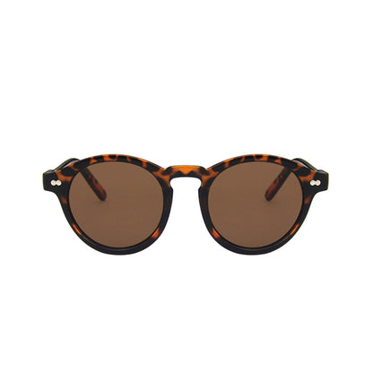 Round Full Thick Frame Sunglasses