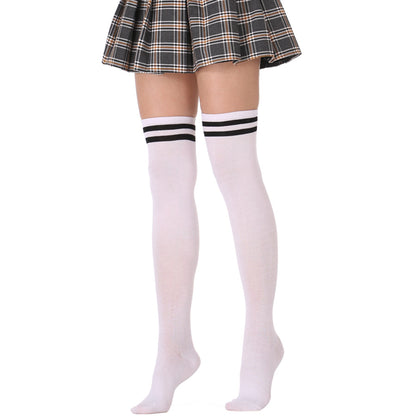 Solid Color Thigh High Socks