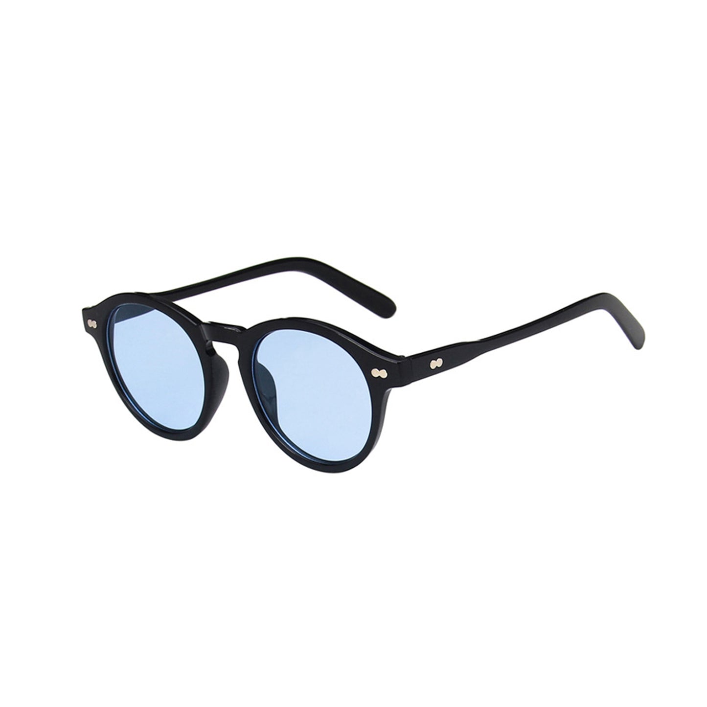 Round Full Thick Frame Sunglasses