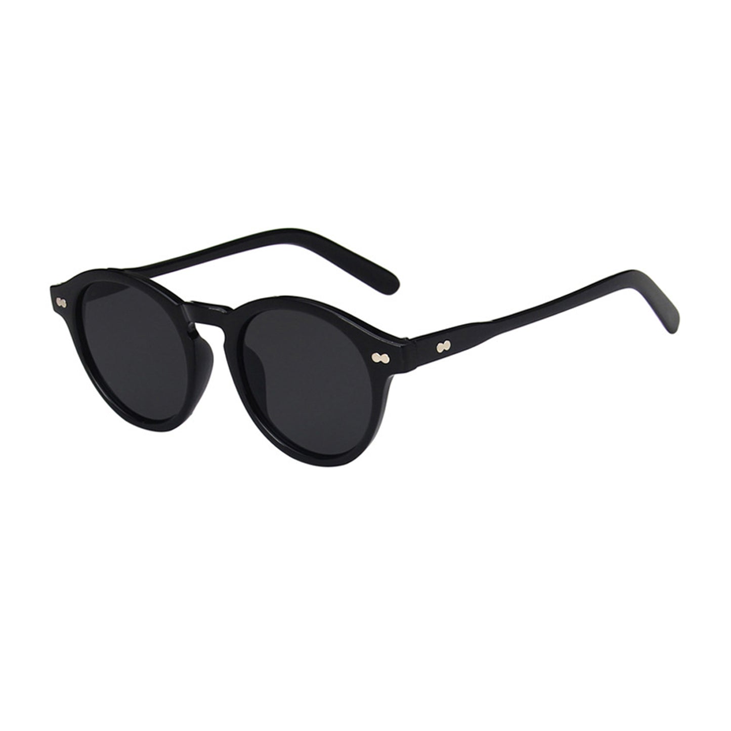 Round Full Thick Frame Sunglasses