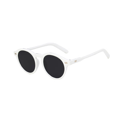 Round Full Thick Frame Sunglasses