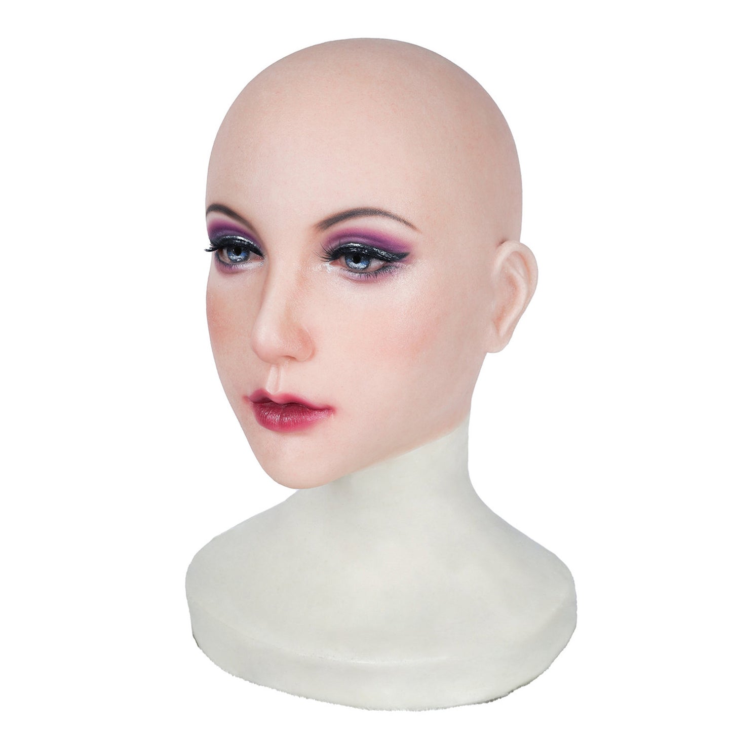 Chin Silicone Realistic Face Female Mask