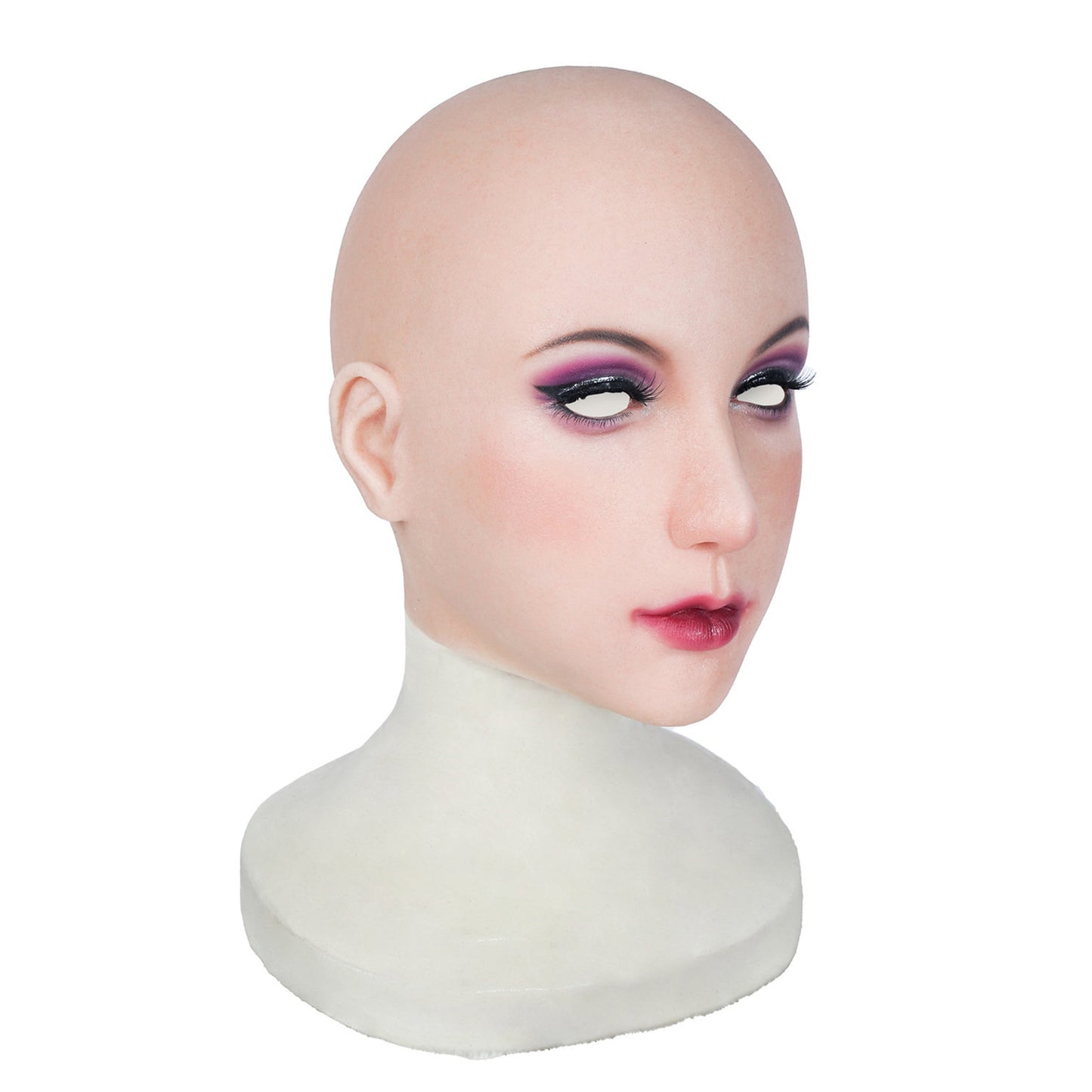 Chin Silicone Realistic Face Female Mask