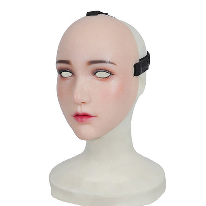 Chin Silicone Realistic Face Female Mask